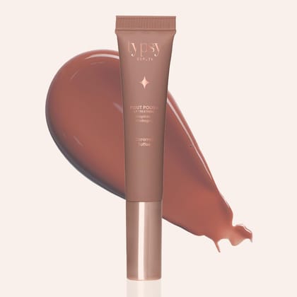 Typsy Beauty Pout Polish pH Reactive Color Changing Lip Oil Balm Apple Martini | Green-to-Pink Tinted Lip Oil with Peptides, Vitamin C, Collagen | Hydrating Glossy Lip Tint for Women | 8g Beige