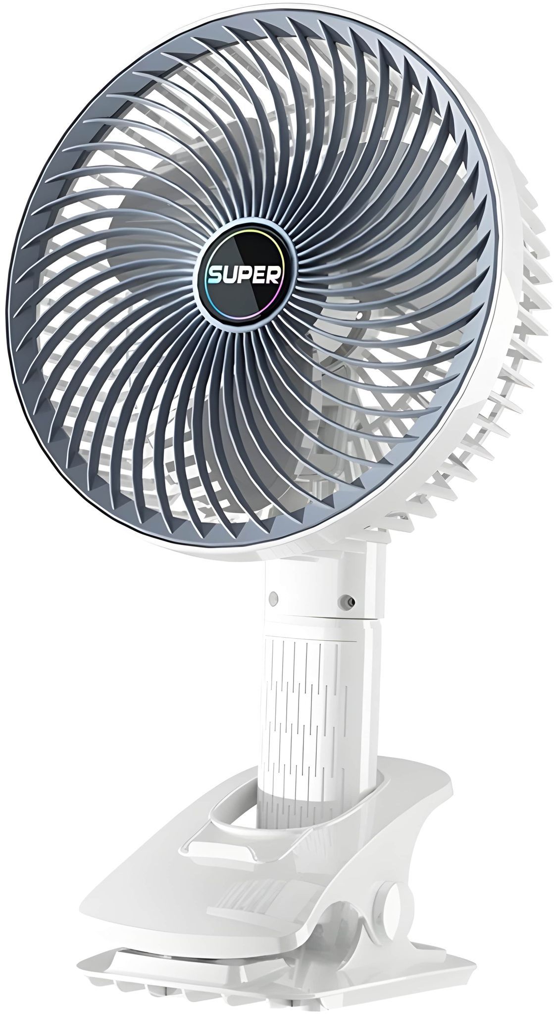 Multifunctional USB Clip Desk Fan | Low Noise Personal Cooling Fan with Strong Clip | Portable Mini Fan for Home, Office, Hiking & Travel