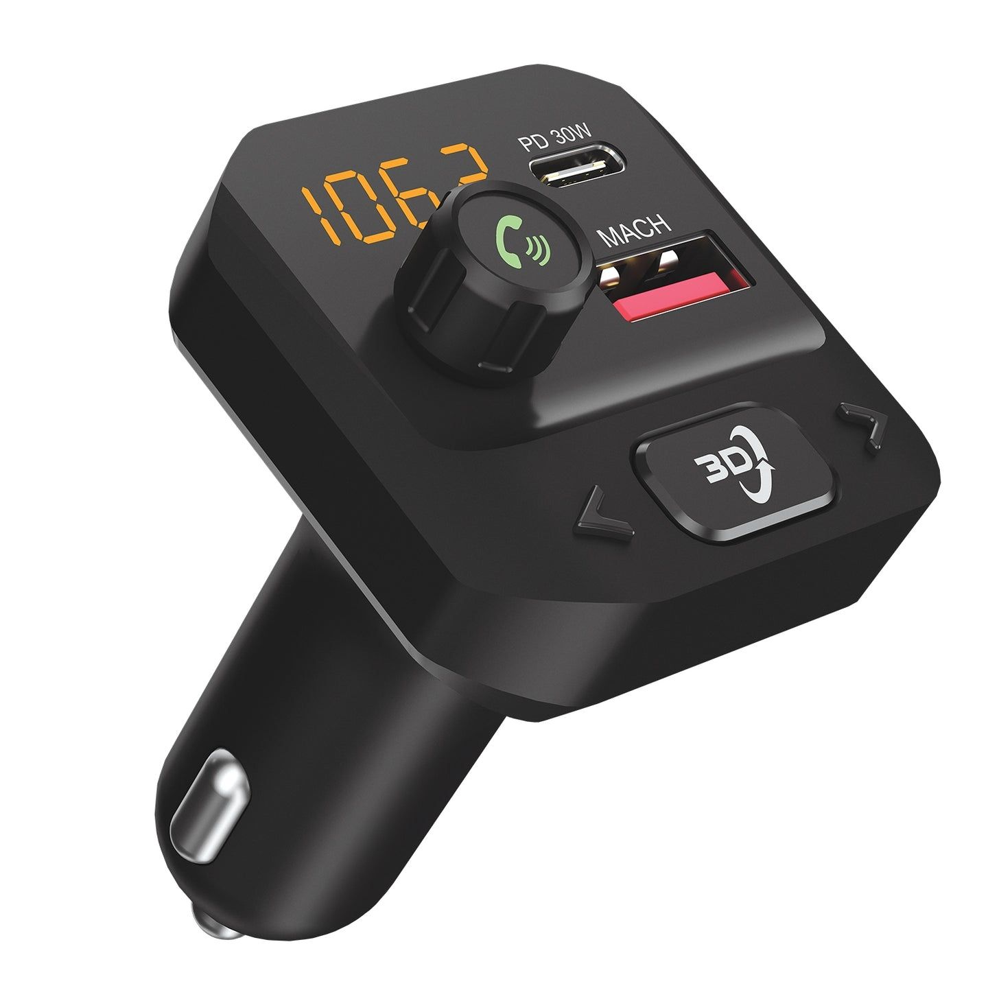Portronics Auto 10 Plus Car Charger - Black