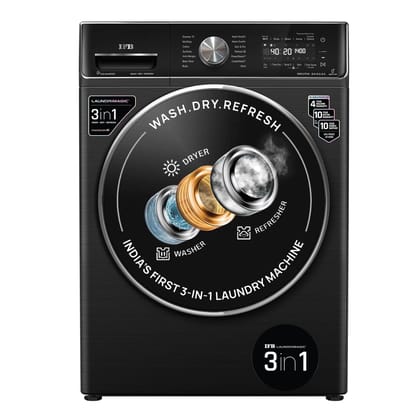 IFB 8.5 Kg / 6.5 Kg / 2.5 Kg 5 Star, Front Load 3-In-1, AI Powered, Fully Automatic Washer Dryer Refresh (2023 Model, Laundrimagic, Executive ZXB, 9 Swirl Wash, Eco Inverter Technology, Black) IFB 8.5 Kg / 6.5 Kg / 2.5 Kg 5 Star, Front Load 3-In-1, AI Po