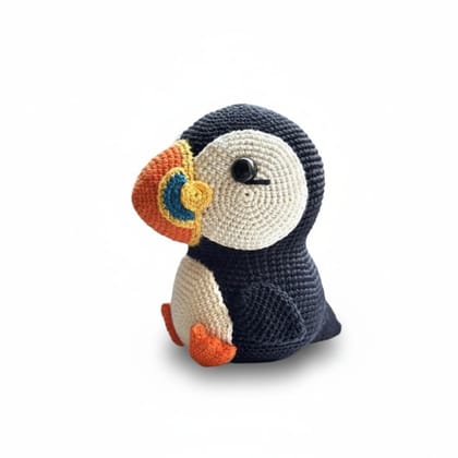 Handcrafted Crochet Puffin Plush Toy