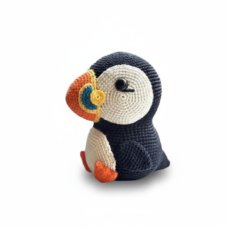 Handcrafted Crochet Puffin Plush Toy