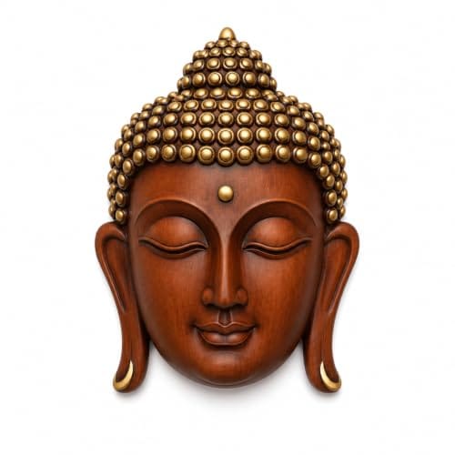 Wall Hanging Statue for Home Decor, Resin Meditation Buddha Wall Art for Living Room, Office, Temple, Yoga Room &