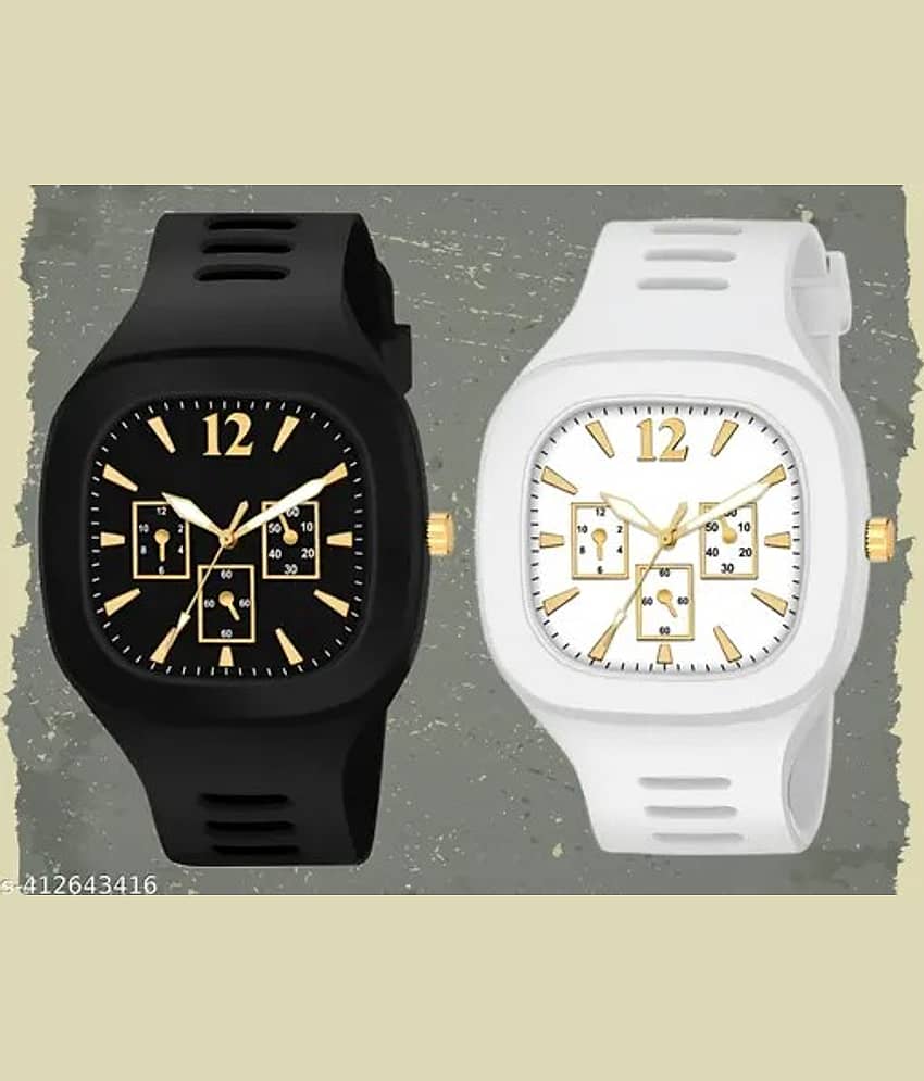 BANDSMITH Multicolor PU Digital Men's Watch