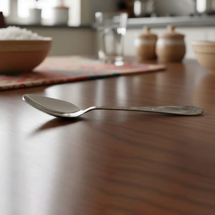 Stainless Steel Dessert Spoon Heavy Quality Spoon (SMAS088 C)