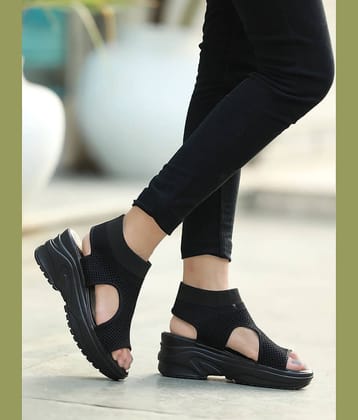 Stylestry Black Women's Sandal Heels