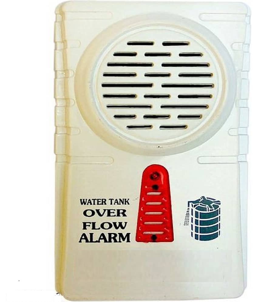 Leavess-Water Tank Overflow Alarm Sound High Quality Wired Sensor Security System (PACK OF 01)(Color/White)
