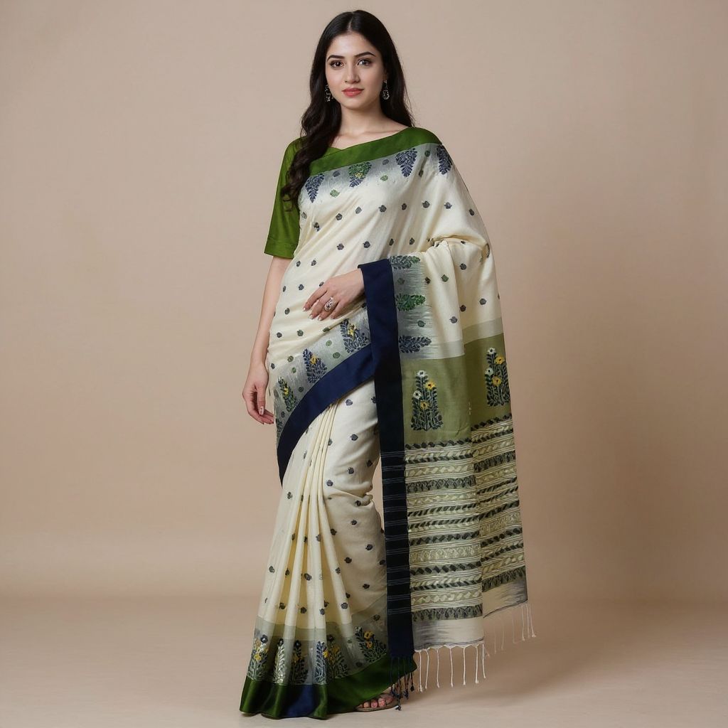 Bengal Mixed Cotton Tangail Saree