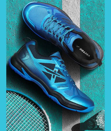 Vector X METTALICA Blue Indoor Court Shoes