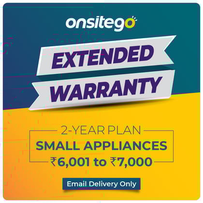 Onsitego 2 Year Extended Warranty for Small Household Appliances from Rs. 6001-7000 (Email Delivery - No Physical Kit) Onsitego 2 Year Extended Warranty for Small Household Appliances from Rs. 6001-7000 (Email Delivery - No Physical Kit) - Multicolour / 