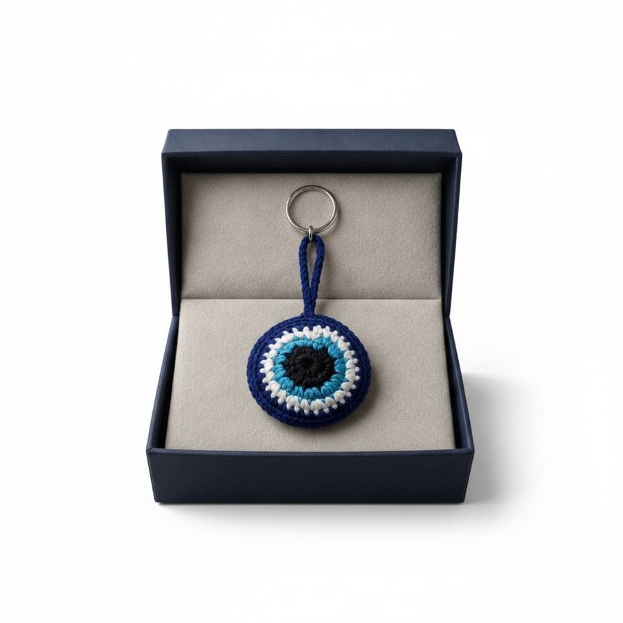 Blue Evil Eye Key Chain