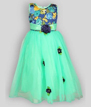 Arshia Fashions Net Gown For Girls ( Pack of 1 , Multicolor )