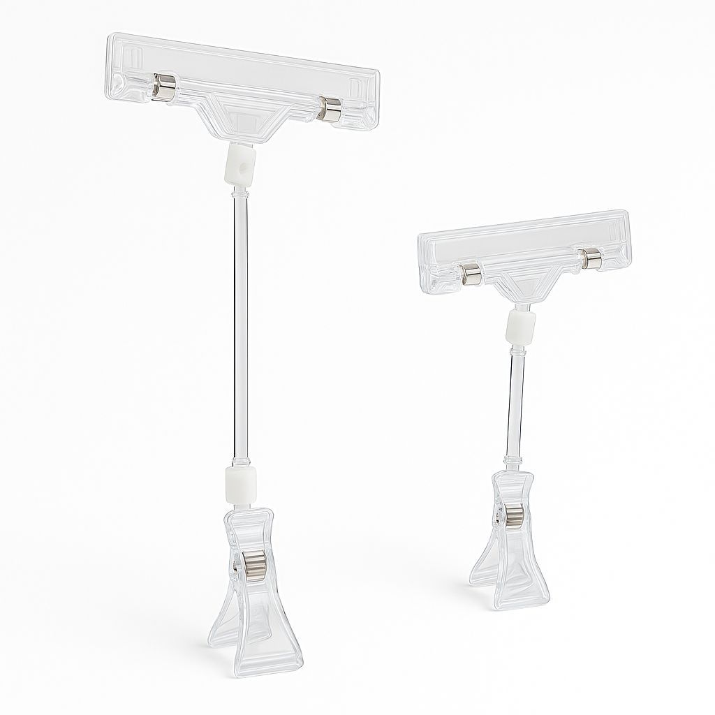 Product price tag holder Sign Clips