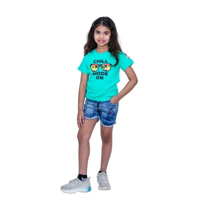 KUCHU Chill Mode On Kids Graphic Tee | 8–9 Years | Printed T-Shirt | Lightweight | Skin-Friendly | Everyday Wear KUCHU Chill Mode On Kids Graphic Tee | 8–9 Years | Printed T-Shirt | Lightweight | Skin-Friendly | Everyday Wear