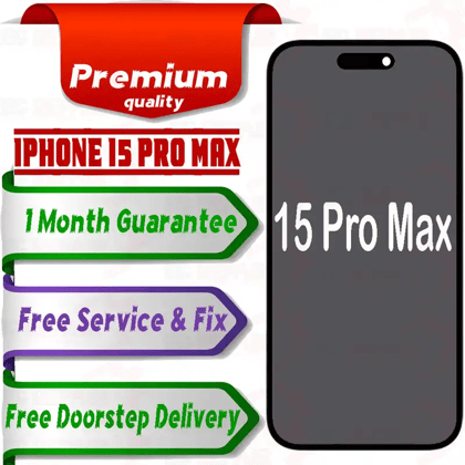 Apple iPhone 15 Pro Max  (display glass combo folder) Mobile Display LCD Screen With Touch