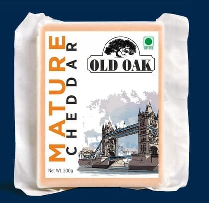 Old Oak Mature Colour Cheddar Cheese 200g