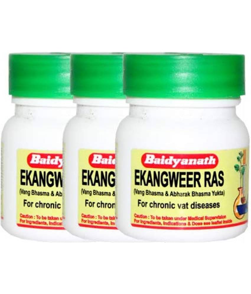 Baidyanath Ekangweer Ras I Pain Relief Tablet 40 No.S Pack of 3