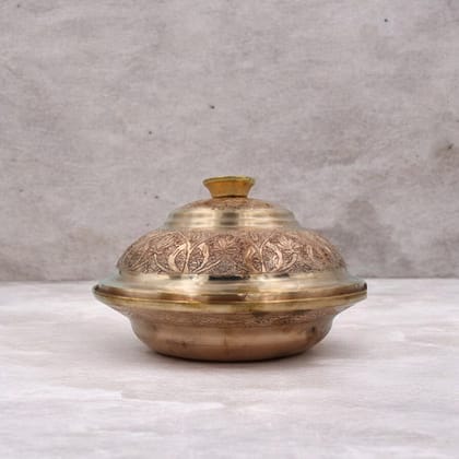 Kashmiri Copper Plate with Lid Kashmiri Copper Plate with Lid