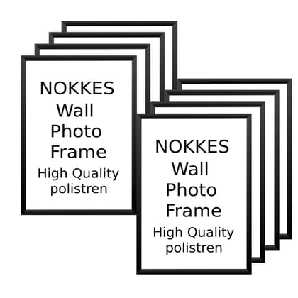 NOKKES Basics Photo Frame With Hanging Hooks Set of 8 | 8" x 12"Inch,(A4 Size) Brown, Made In India3_A