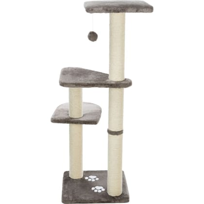 Trixie Altea Scratching Wave on Post with Paw Print for Cats (White/Grey) Trixie Altea Scratching Wave on Post with Paw Print for Cats (White/Grey) - 117x40x40cm