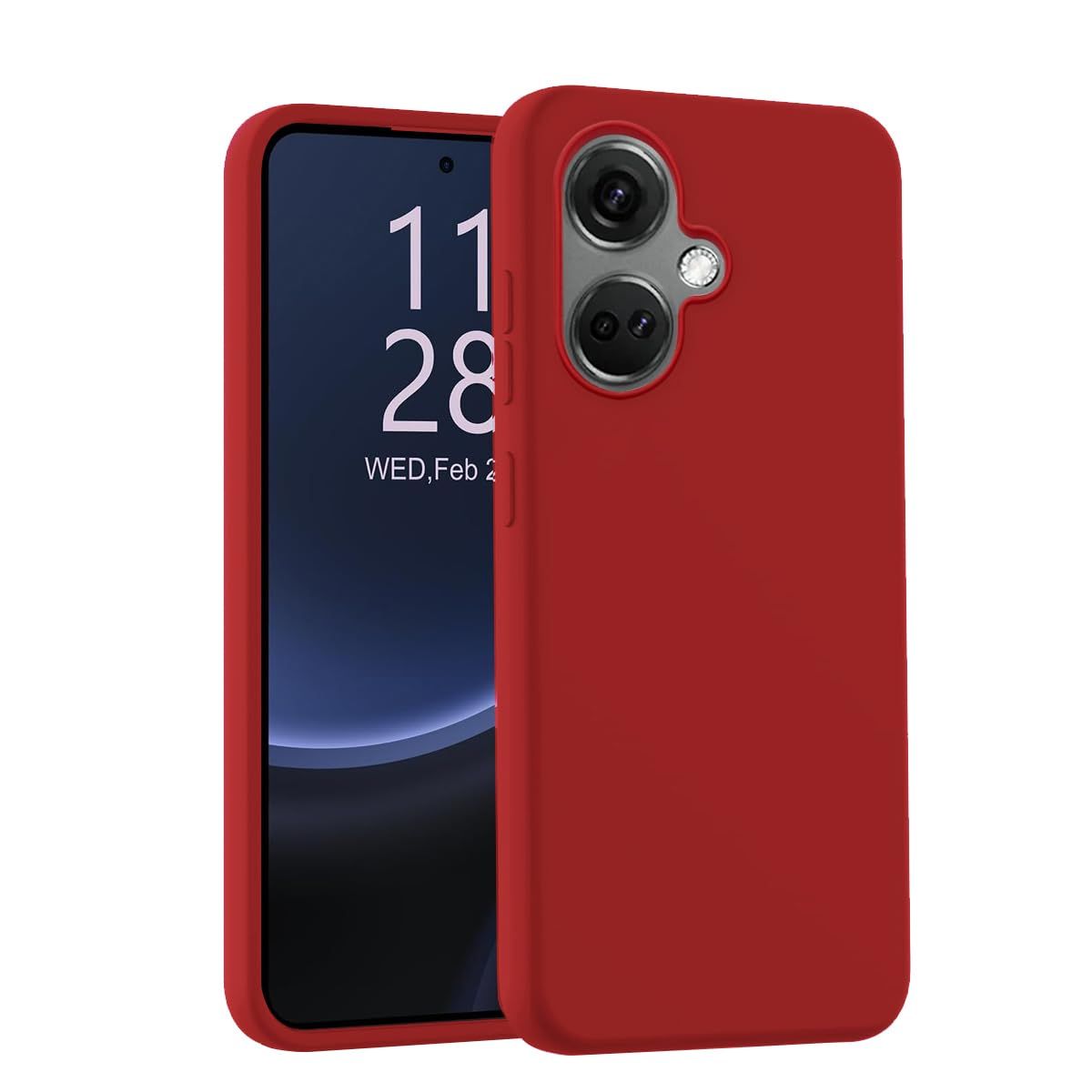 LIRAMARK Liquid Silicone Soft Back Cover Case for OnePlus Nord CE 3 5G