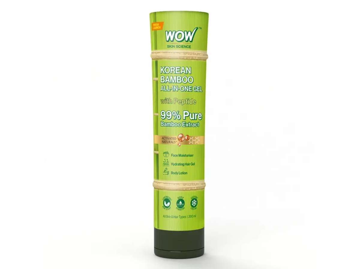 WOW Korean Bamboo Gel 99% Pure Bamboo Extract Hydrating & Soothing Gel for Face, Body & Hair