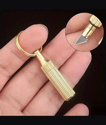 Stainless Steel Portable Pocket Knife Mini Brass Capsule Knife
