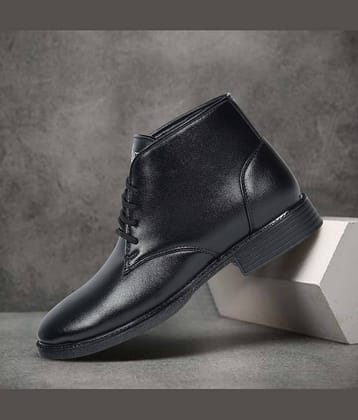 Aadi Black Men's Formal Boots
