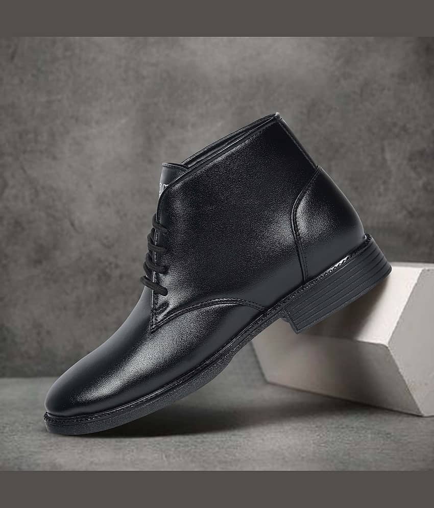 Aadi Black Men's Formal Boots