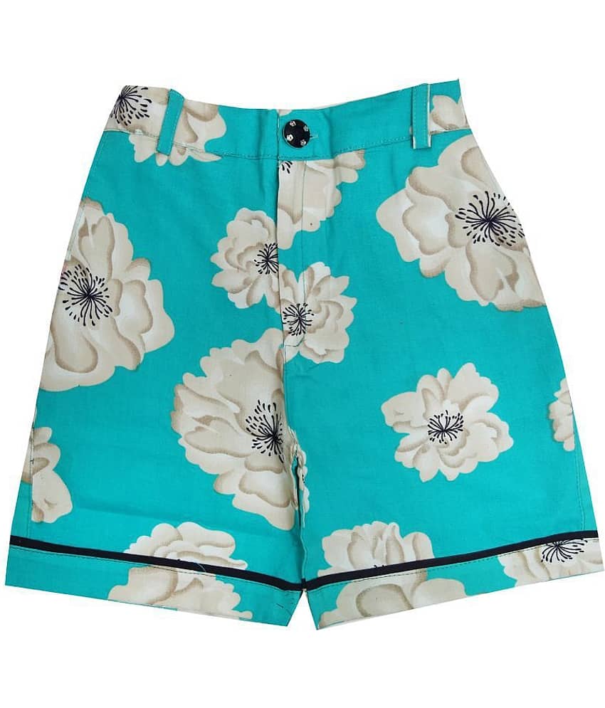 Zadmus Pack of 1 Girls Cotton Hot Pants ( Green )