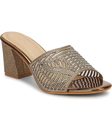 Commander Shoes Bronze Women's Slip On Heels