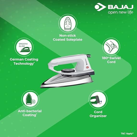 Bajaj DX2 Dry Iron Grey 600W