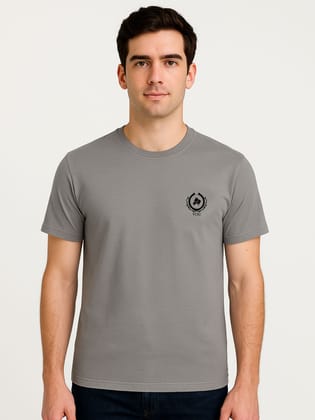 Cotton Steel Grey Plain Round neck T-Shirt Cotton Steel Grey Plain Round neck T-Shirt