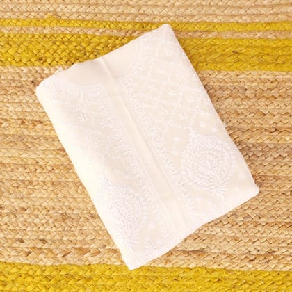 Chanderi Kurta All Over Jaal – Baby Pink Chanderi Kurta All Over Jaal – Baby Pink