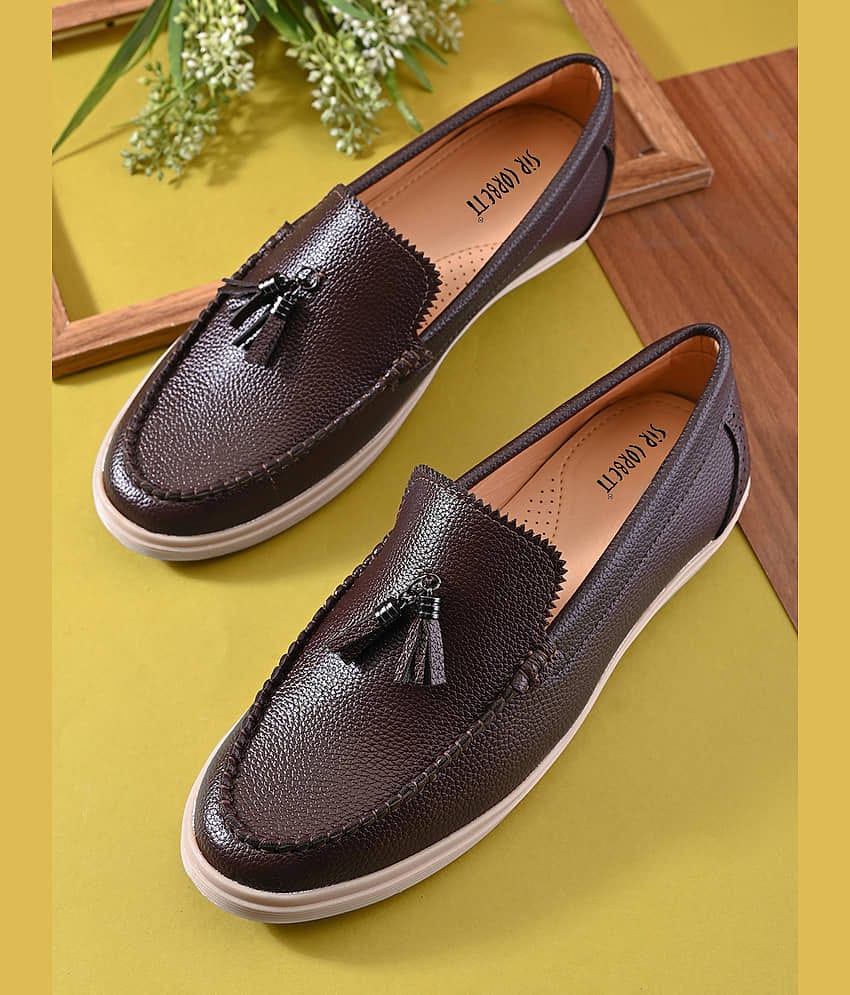 Sir Corbett Brown Men's Slip on Shoes