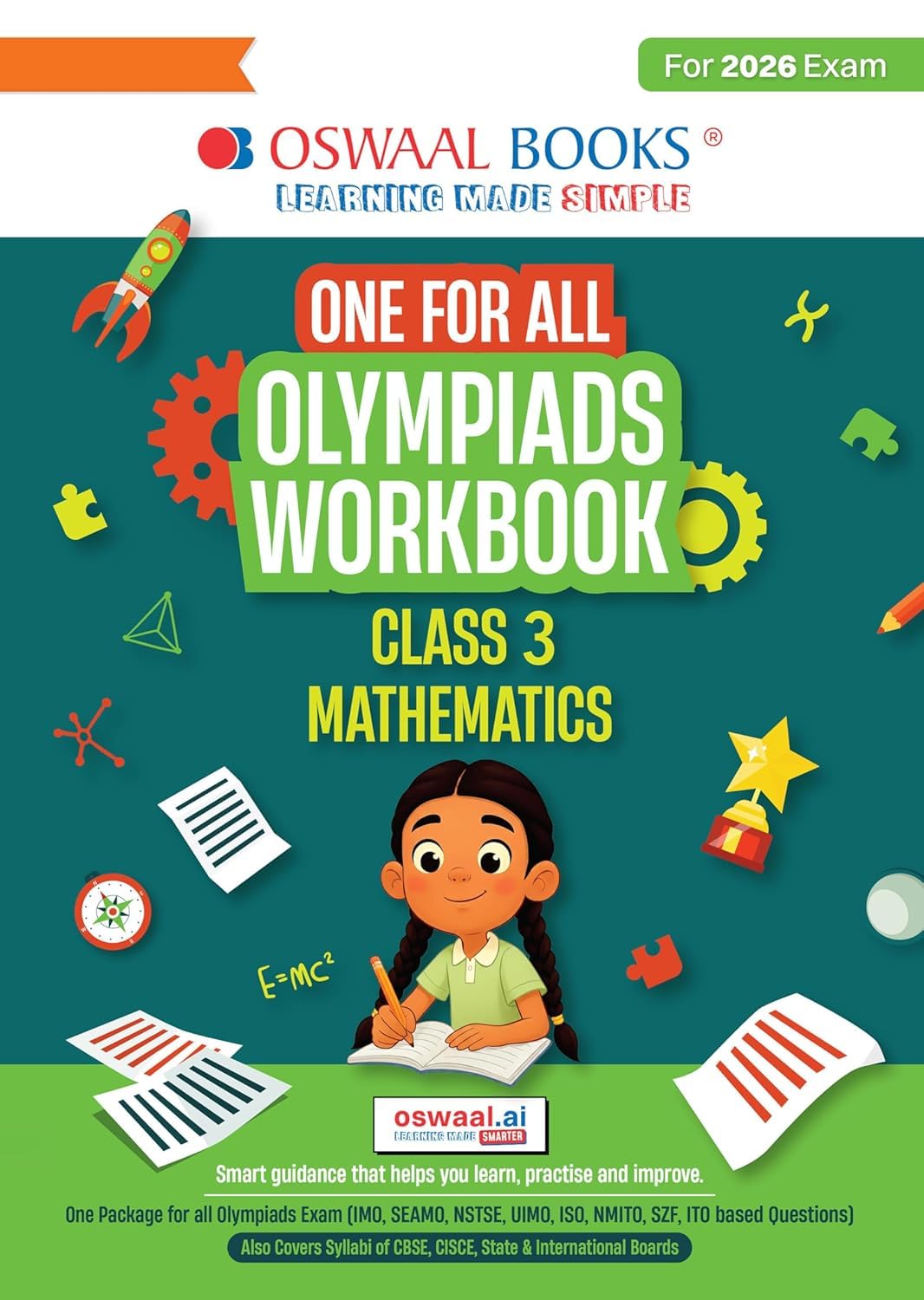 OSWAAL ONE FOR ALL OLYMPIADS WORRKBOOK MATHS CLASS 3 FOR 2026 EXAMS -|| NTESE|| PREP GUIDESS|| -oswb3mat