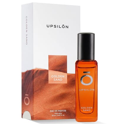 UPSILON Golden Sand Eau De Parfum - 20ML Premium Long Lasting Fresh & Powerful Fragrance Mens Perfume Spray Travel Friendly Luxury Parfum Scent UPSILON Golden Sand Eau De Parfum - 20ML Premium Long Lasting Fresh & Powerful Fragrance Mens Perfume Spray Travel Friendly Luxury Parfum Scent