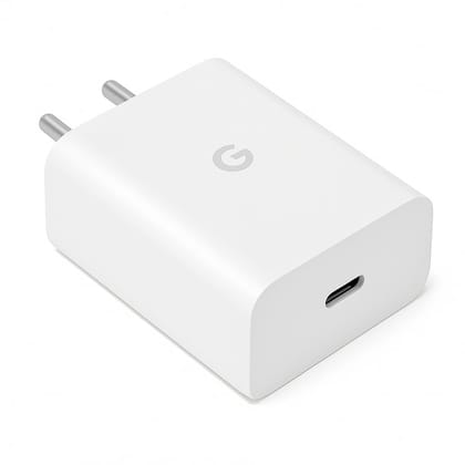 Google 30W Original C-Type Rapid Charger Power Fast Adapter for Google 10/10 Pro/10 Pro XL/9A/9 Pro XL/9 Pro/8 Pro/8/8a/7Pro -Tablet/Chromebook & Support 30 W Other USB C Devices Quick Charge, White
