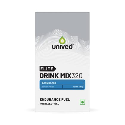 Unived Elite Drink Mix 320 for Endurance, Focus & Hydration Bare Naked