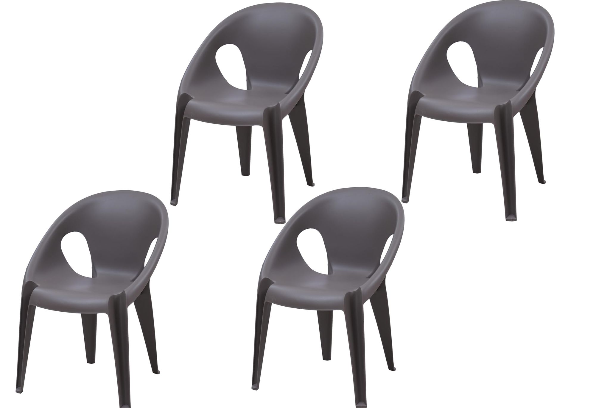Supreme Furniture Tulip Plastic Armless Stylish Chair Suitable for Home, Office, Hotel, Resort, Restaurant, Indoor and Outdoor
