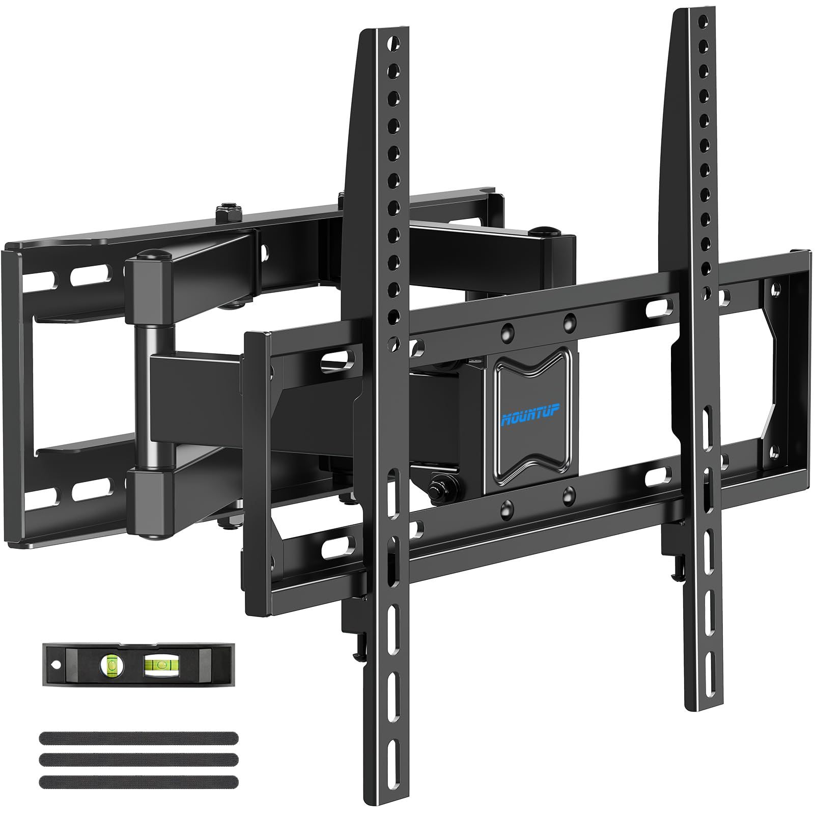 MOUNTUP TV Wall Mount for 26-65 Inch Flat Curved LED LCD Screen TVs Full Motion TV Mount, Tilt Swivel Extension Wall Mount TV Bracket with Dual Articulating Arms, Max VESA 400x400mm, Holds up to 99lbs MOUNTUP TV Wall Mount for 26-65 Inch Flat Curved LED