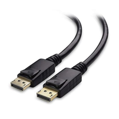 Display Port (M) To Display Port (M) Cable,HDR/FreeSync for Gaming Monitors, Laptops, TVs, Projectors, and Graphics Cards 1.5m