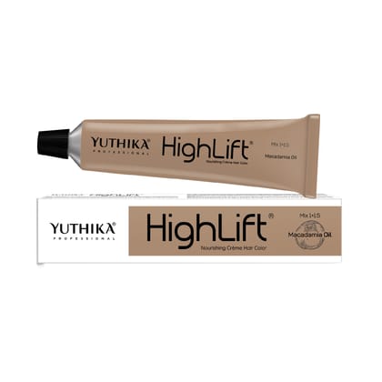 Yuthika Professional High Lift Creme Hair Colour 12.5 Very Light Mahogany Brown 50g, Permanent Hair Color for Women & Men
