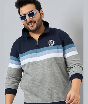 AUSTIVO Fleece Round Neck Men's Sweatshirt - Grey ( Pack of 1 )