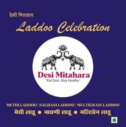 Desi Mitahara's Methi, Nachani, Multigrain Ladoo Combo Pack - Prepared with Natural Ingredients - Traditional Indian Sweet - 480g Pack - No Artificial Colours - Suitable for All Ages Desi Mitahara's Methi, Nachani, Multigrain Ladoo Combo Pack - Prepared with Natural Ingredients - Traditional Indian Sweet - 480g Pack - No Artificial Colours - Suitable for All Ages