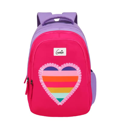 Genie Backpack for Women & Girls (27L) | Trendy Casual & College Casual Backpack | Multi-Compartment, Water Resistant Genie Backpack for Women & Girls (27L) | Trendy Casual & College Casual Backpack | Multi-Compartment, Water Resistant - Pink