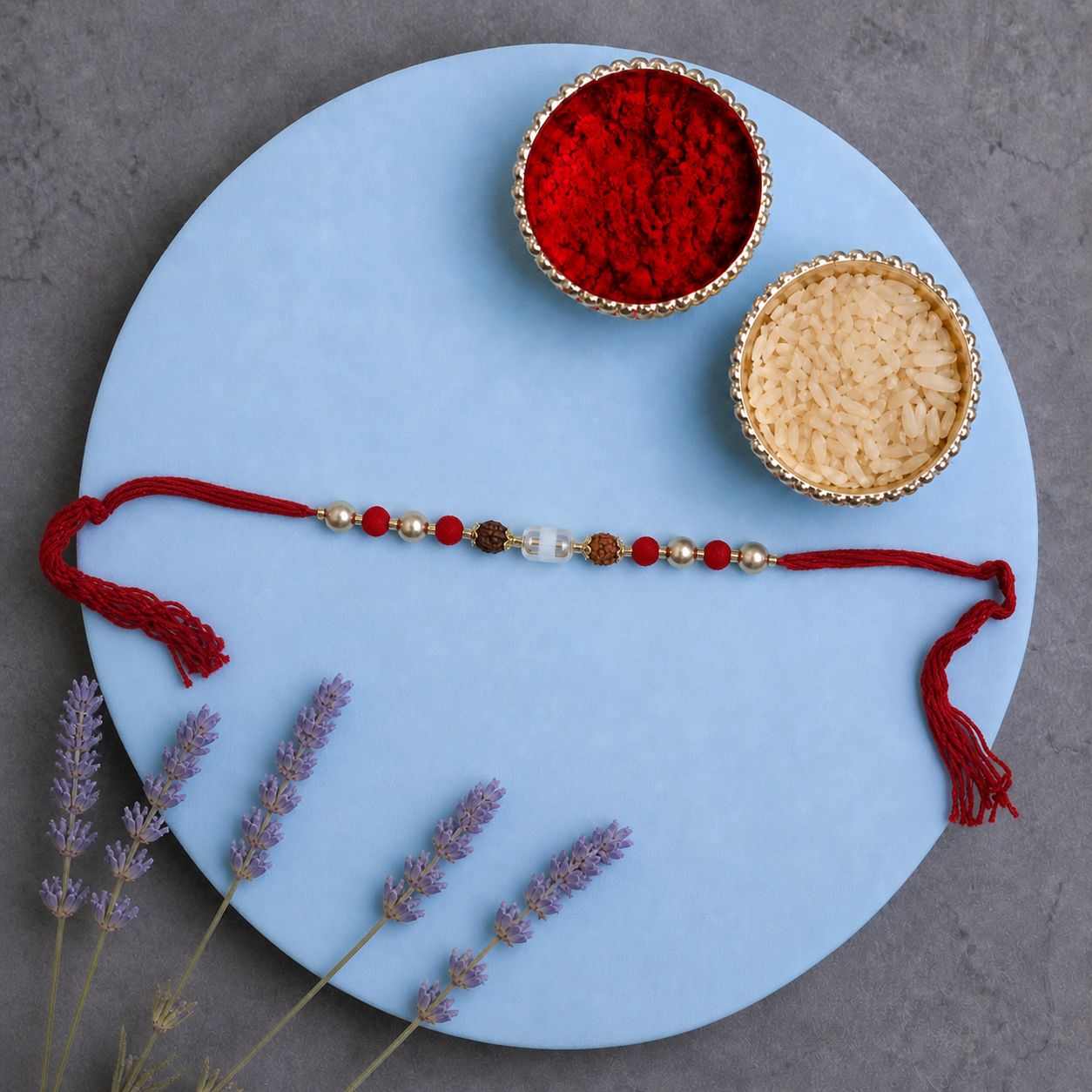 Sacred Rudraksha Bead Rakhi