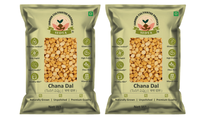 Sedya Unpolished Premium Chana Dal | Protein & Fiber Rich | 1kg