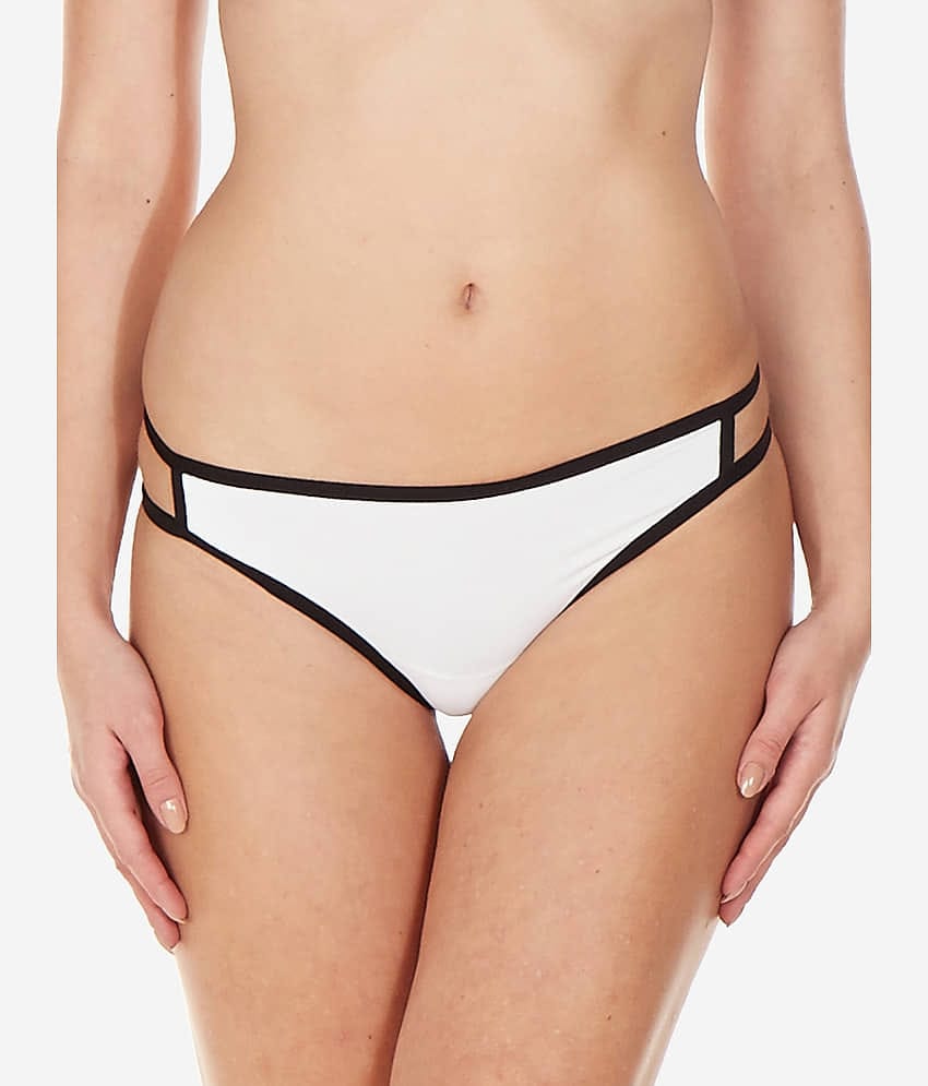 La Intimo Pack of 1 Nylon Thongs For Women ( White )