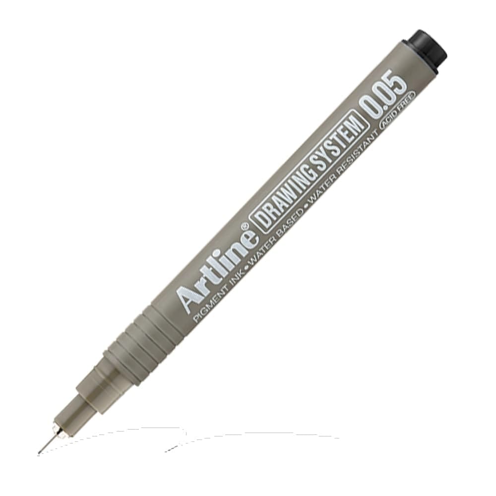 Artline Black Colour Drawing System Pen of writing width 0.05 MM of 12 Qunaity | Explore Various Drawing Techniques for Artists & Designers